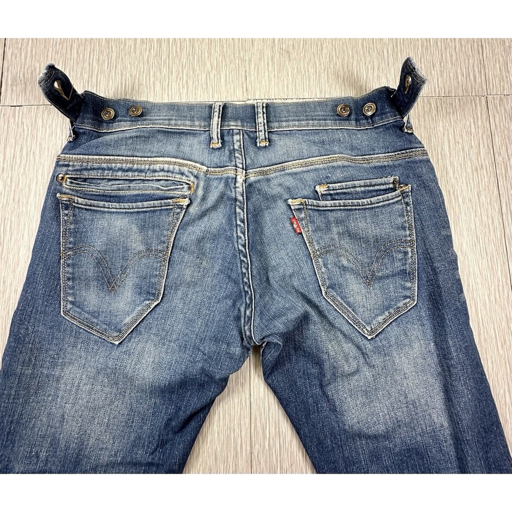 Levi's 511 Skinny Two Horse Brand Med Wash 30x32 Adjustable Waist 9 Pockets - Picture 6 of 11